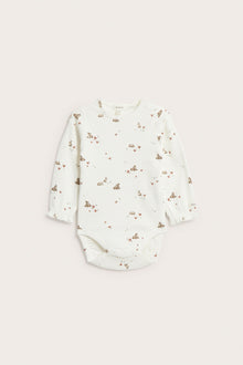 Baby floral ribbed bodysuit