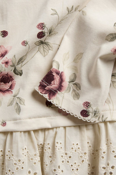 Baby & Kids jersey top with lace ruffle