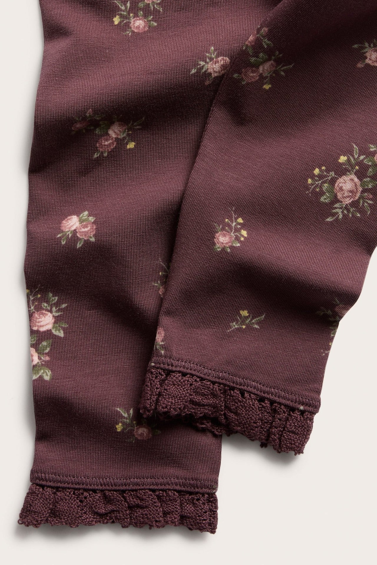 Baby floral leggings with frill