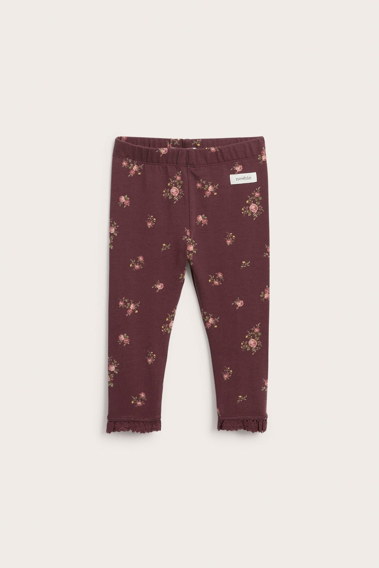 Baby floral leggings with frill