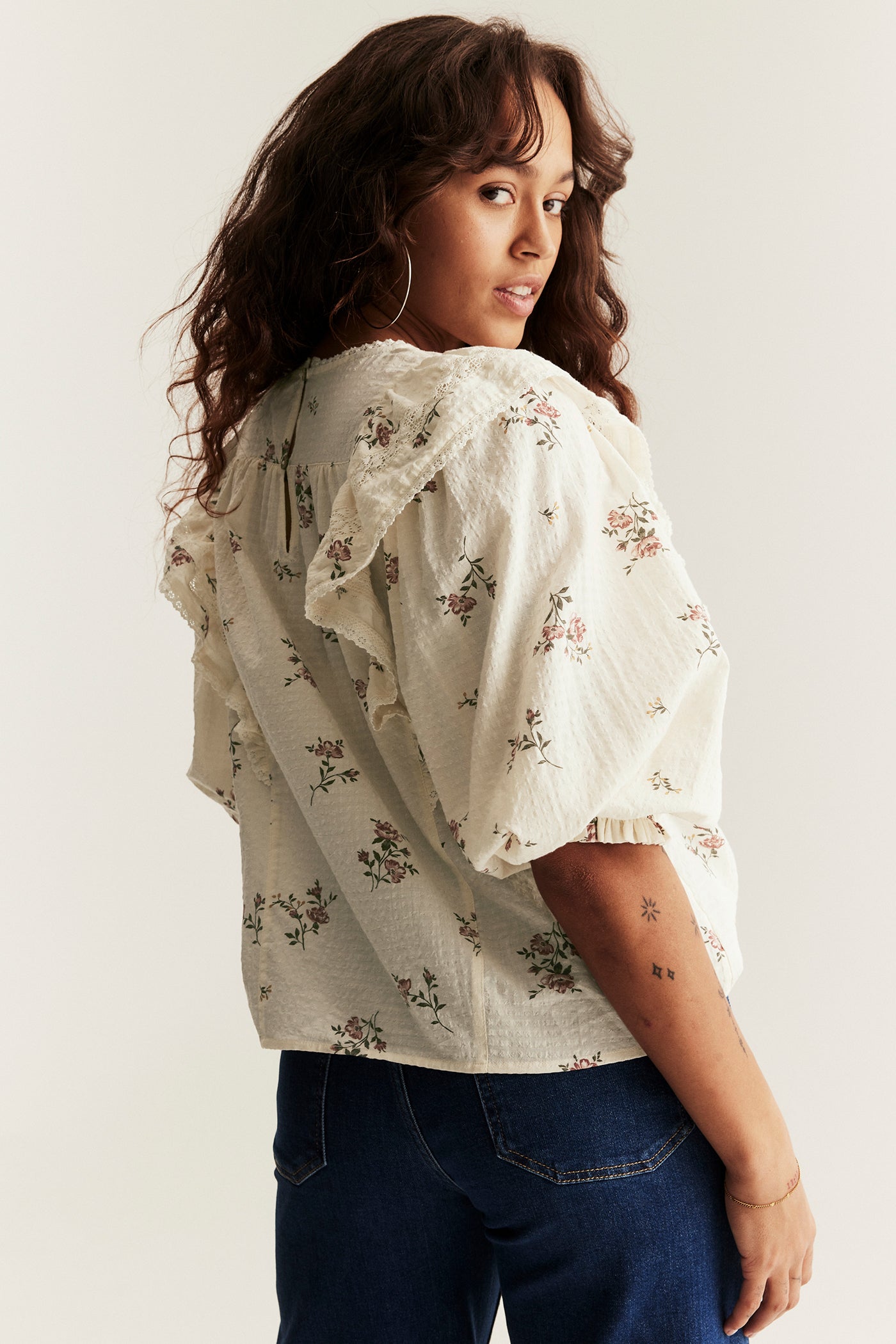 Women’s floral lace blouse