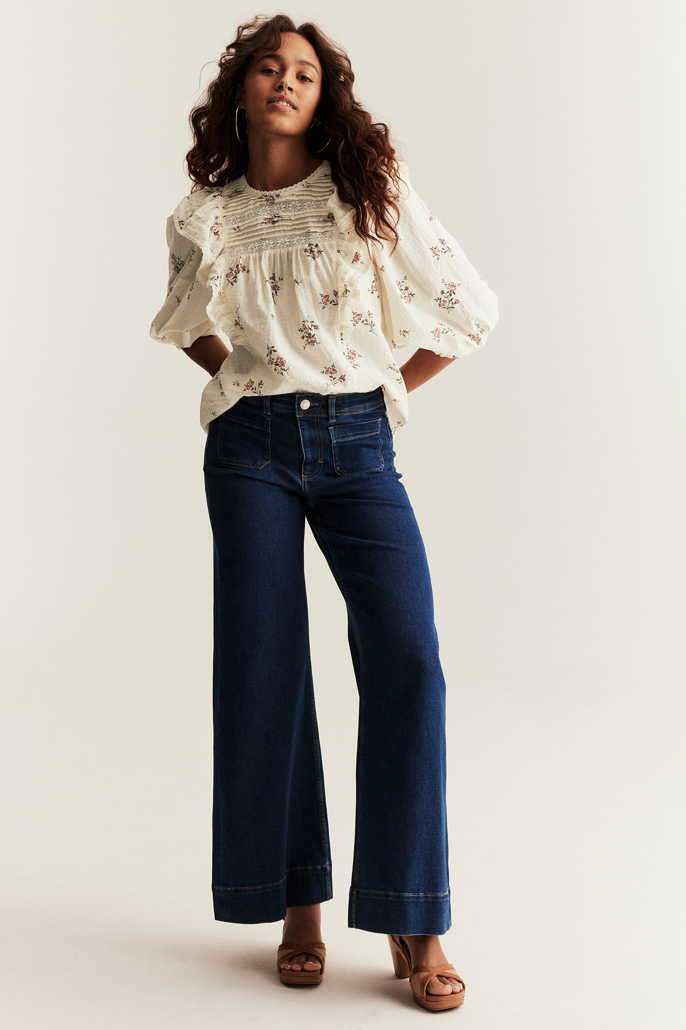 Women’s floral lace blouse