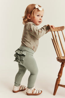 Baby leggings with frills