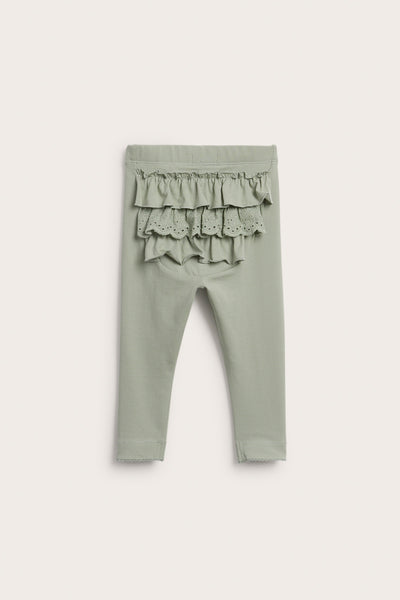 Baby leggings with frills