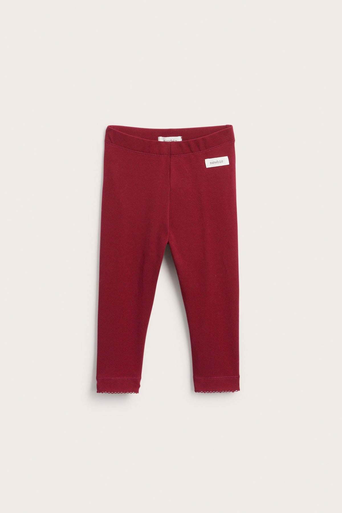 Baby red leggings with frill