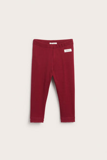 Baby red leggings with frill