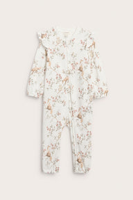 Baby floral pyjamas with frills