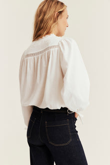 Women’s white embroidered blouse