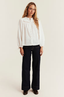 Women’s white embroidered blouse