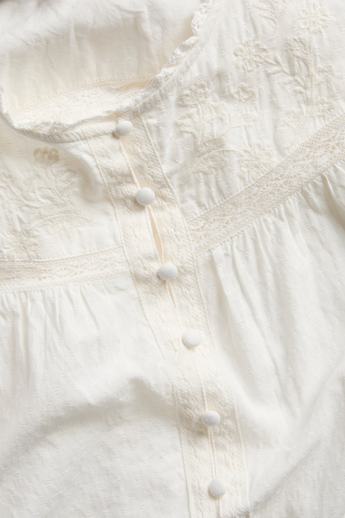 Women’s white embroidered blouse