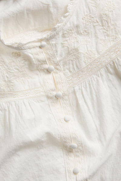 Women’s white embroidered blouse