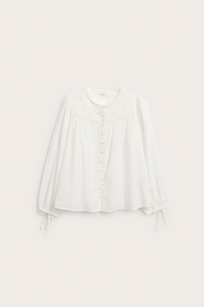 Women’s white embroidered blouse