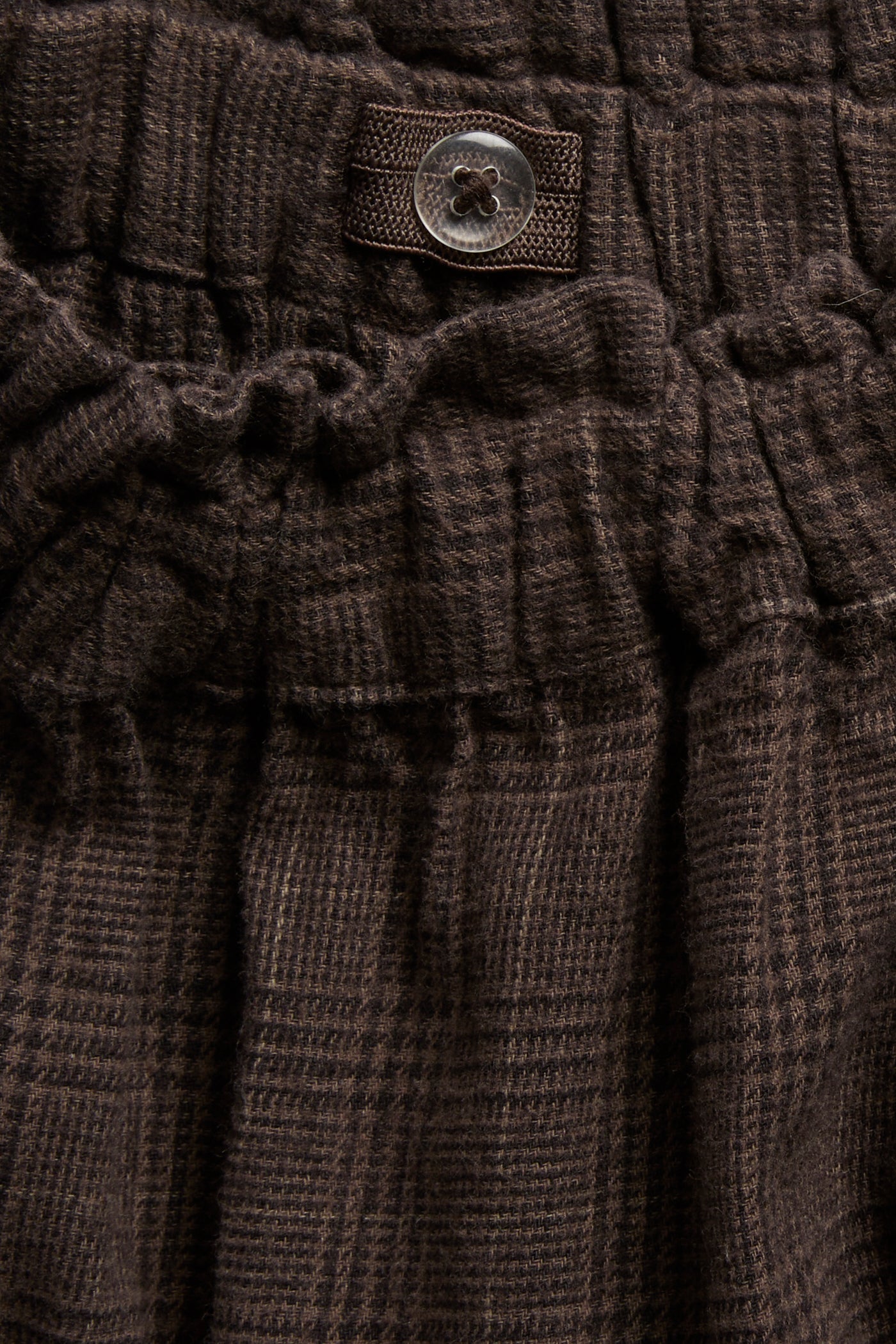 Baby & Kids brown checked frilled skirt