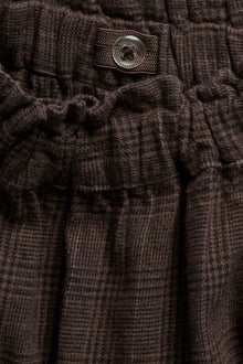 Baby & Kids brown checked frilled skirt