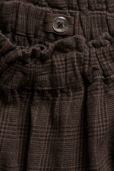 Baby & Kids brown checked frilled skirt