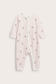 Baby white pyjamas with teddy bears