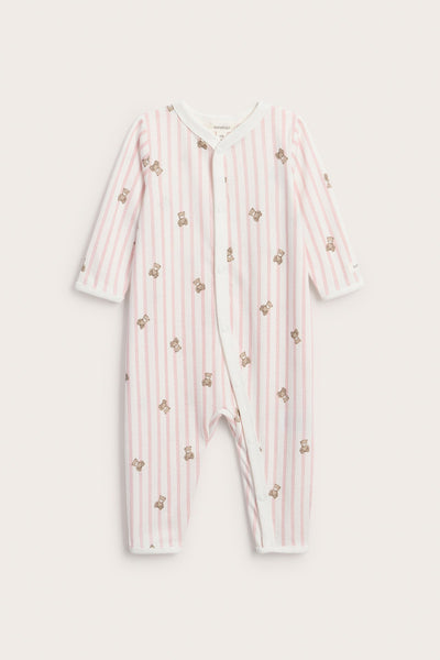 Baby white pyjamas with teddy bears