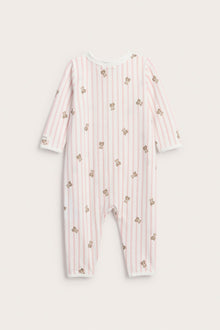 Baby white pyjamas with teddy bears