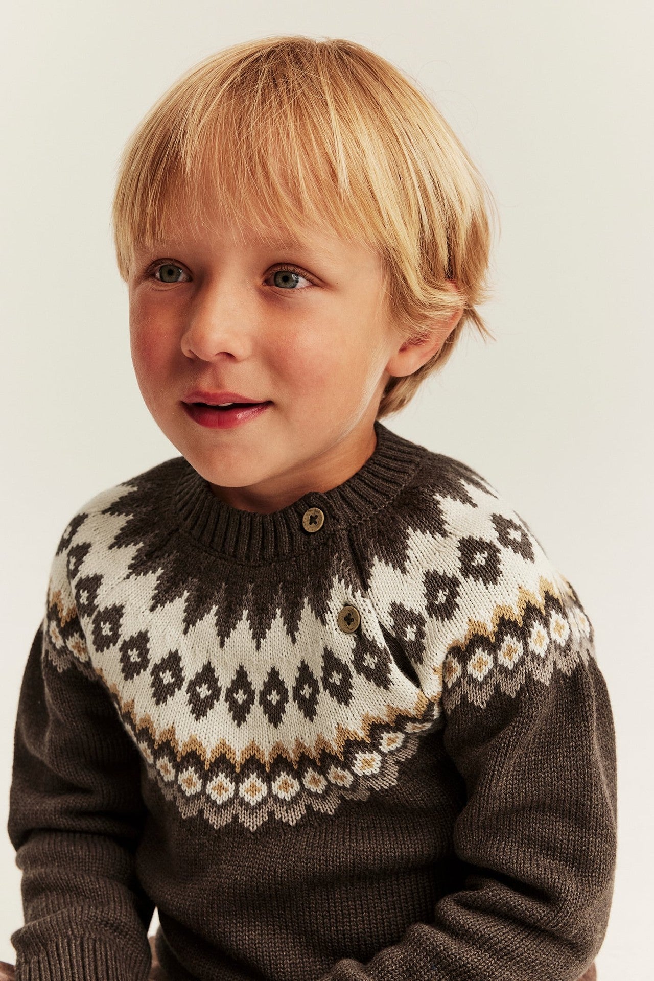 Baby & Kids brown knitted jumper