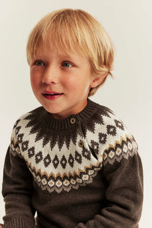 Baby & Kids brown knitted jumper