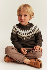 Baby & Kids brown knitted jumper
