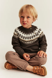 Baby & Kids brown knitted jumper