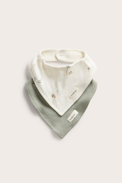 Baby dinosaur bibs (2-pack)
