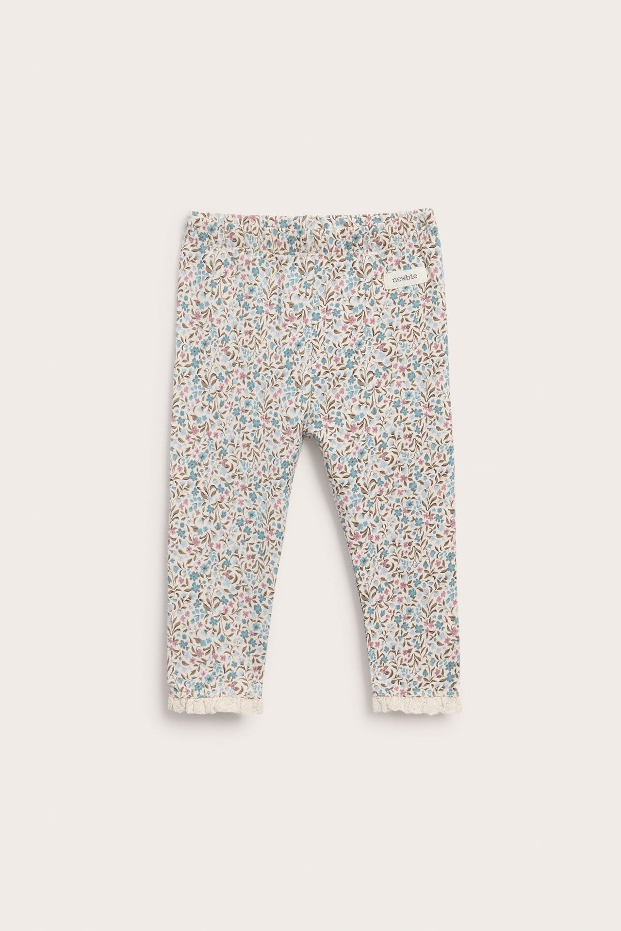 Baby floral warming knit leggings