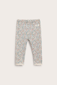 Baby floral warming knit leggings