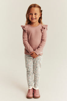 Kids leggings with floral print