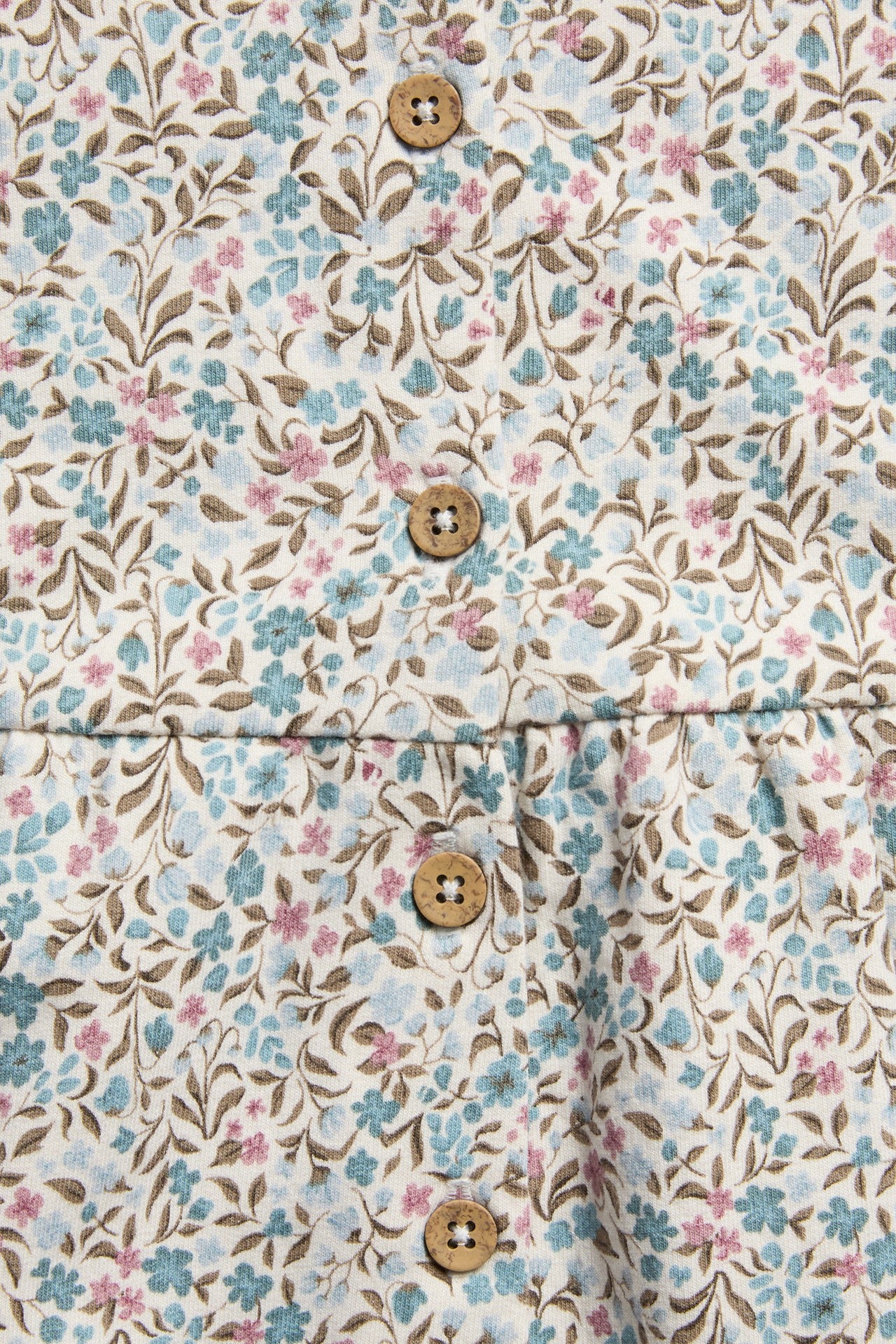 Baby floral jumpsuit with ruffle
