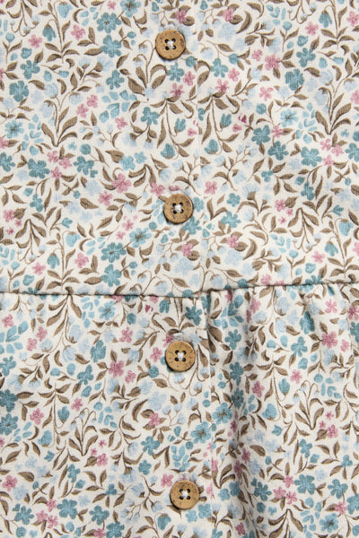 Baby floral jumpsuit with ruffle