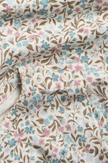 Baby bodysuit with floral print