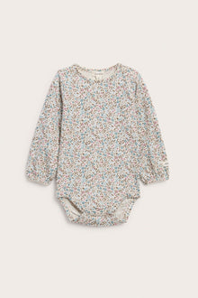 Baby bodysuit with floral print