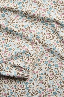 Baby & Kids floral top with picot collar