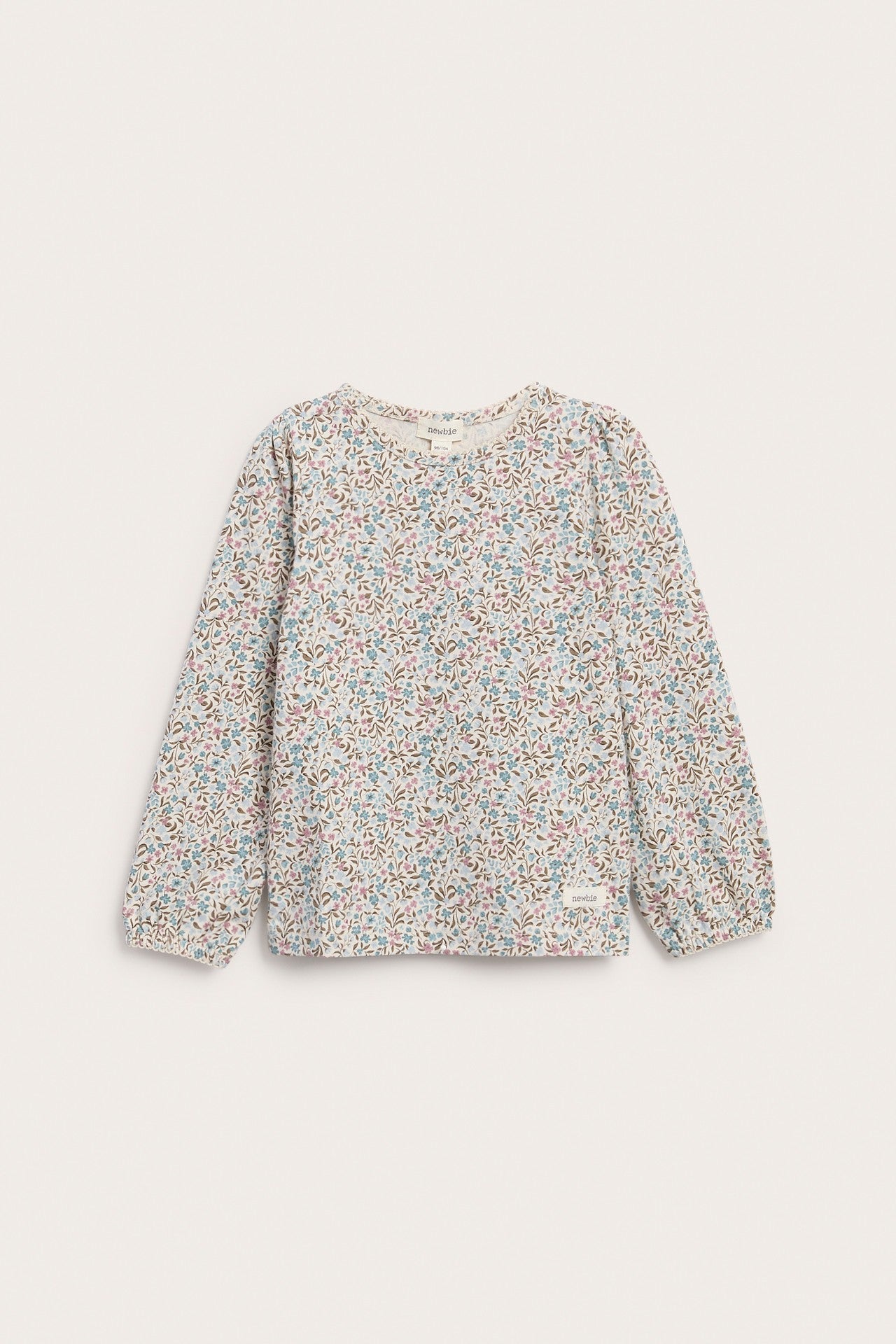 Baby & Kids floral top with picot collar