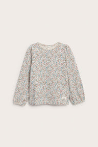 Baby & Kids floral top with picot collar