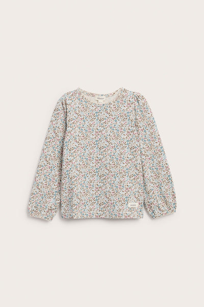 Baby & Kids floral top with picot collar