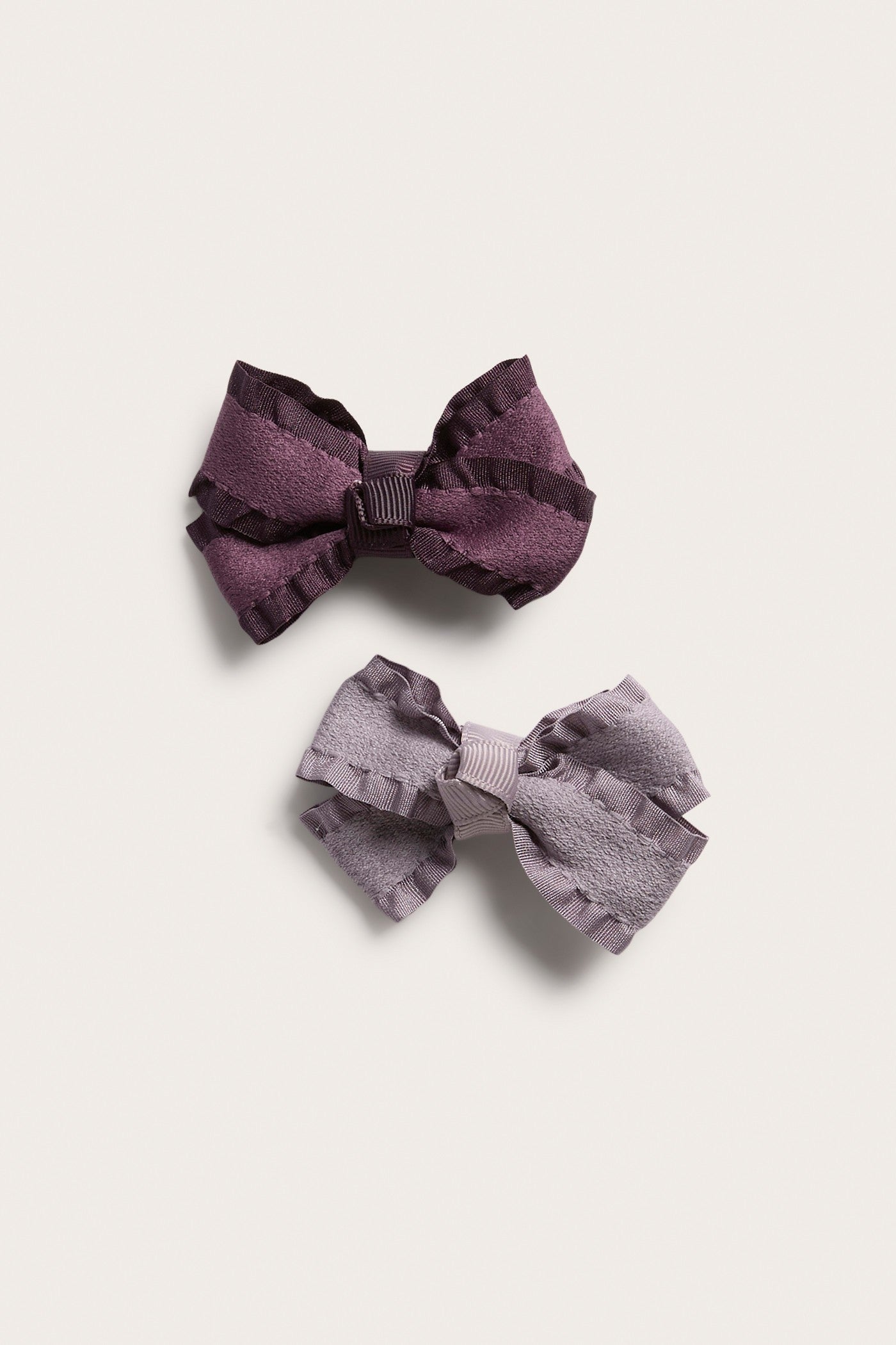 Kids purple hair slide with bow (2-pack)
