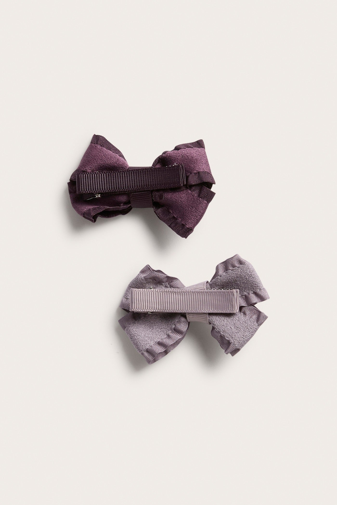 Kids purple hair slide with bow (2-pack)