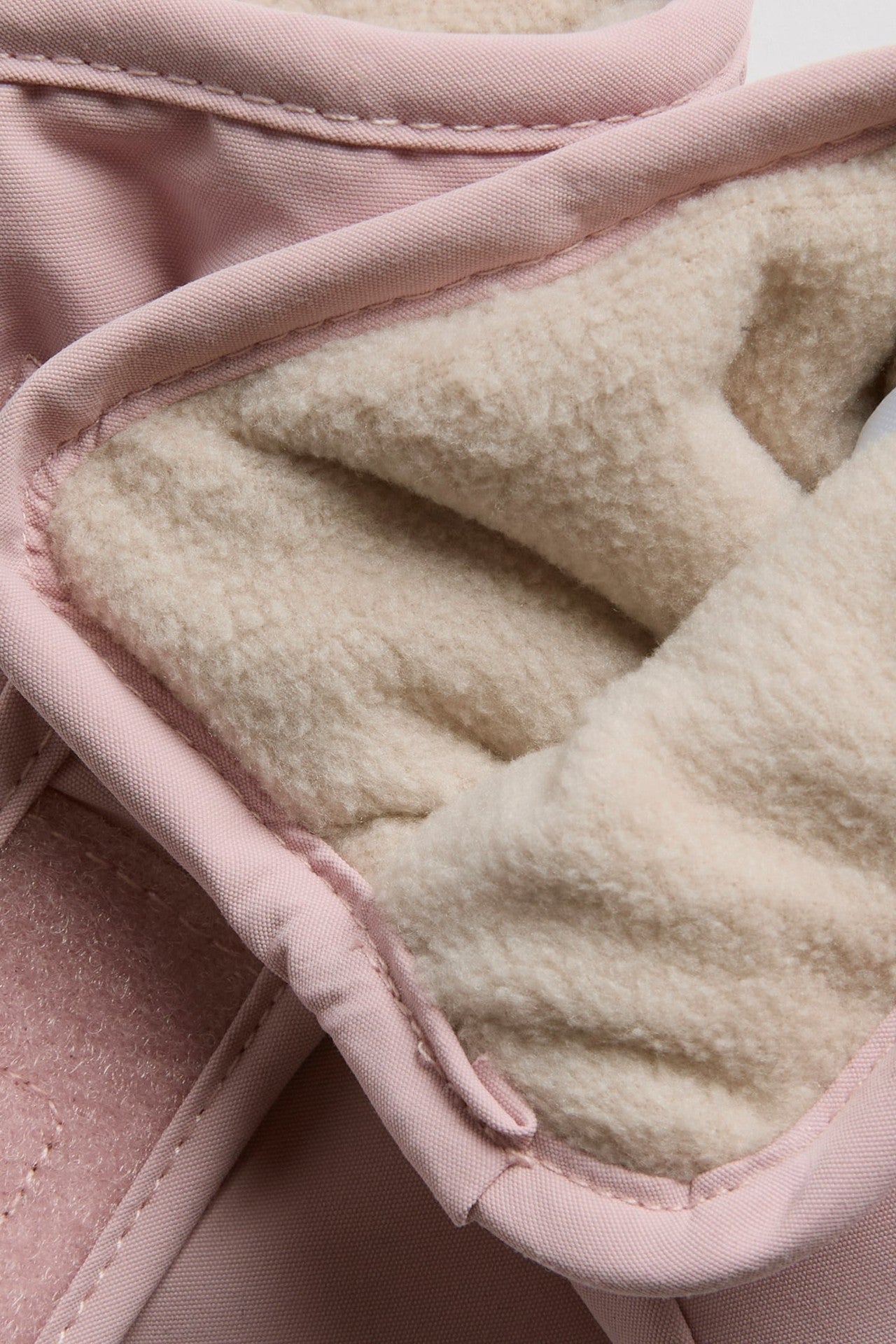 Baby pink lined mittens