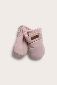 Baby pink lined mittens