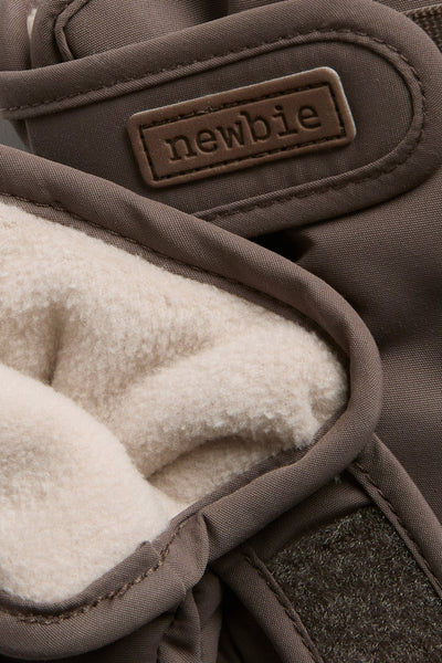 Baby brown lined gloves