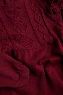 Baby red christmas dress with frills