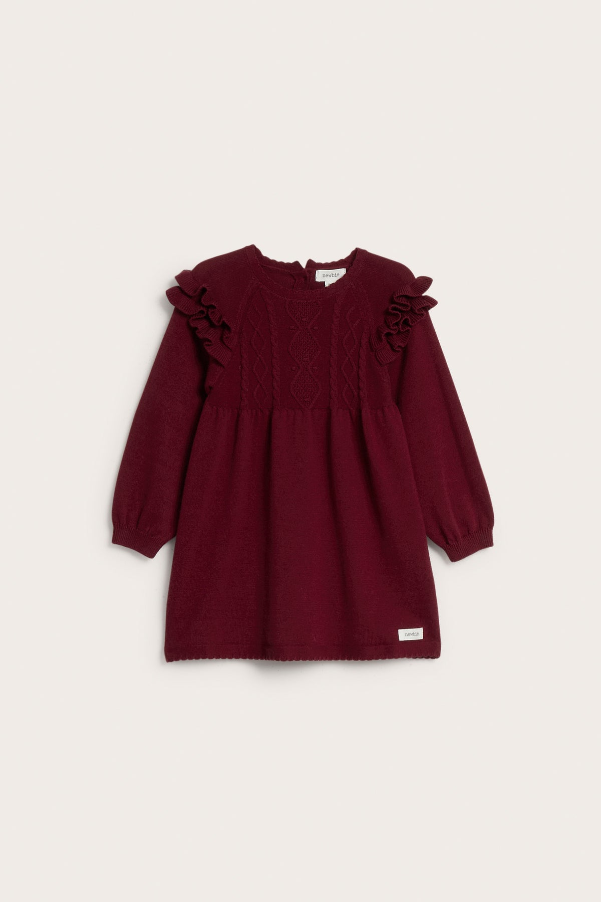 Baby red christmas dress with frills