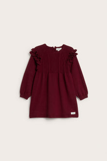 Baby red christmas dress with frills