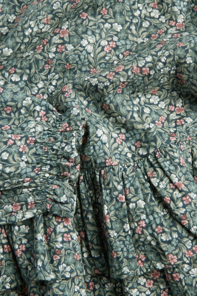 Kids floral blouse with frills