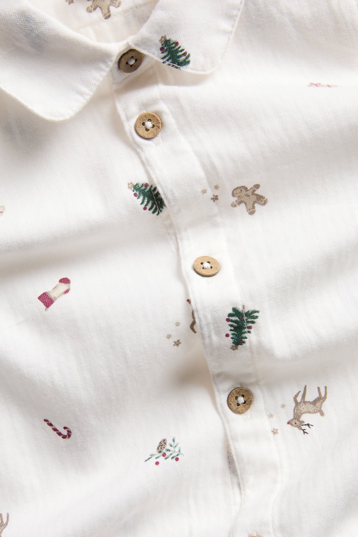 Baby white patterned shirt bodysuit