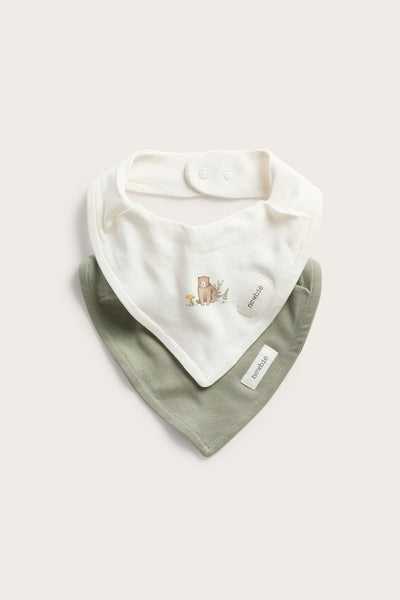 Baby bear-themed bibs (2-pack)
