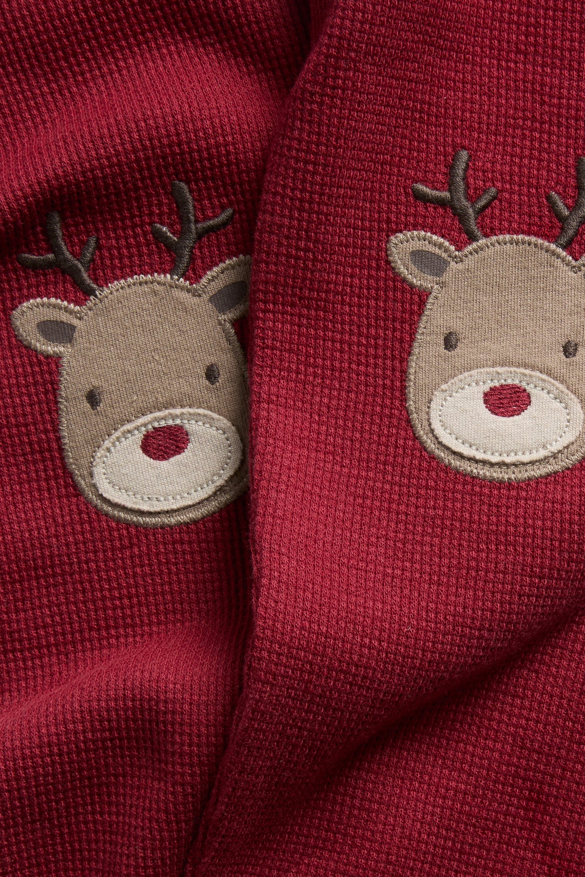 Baby red leggings with Christmas detail
